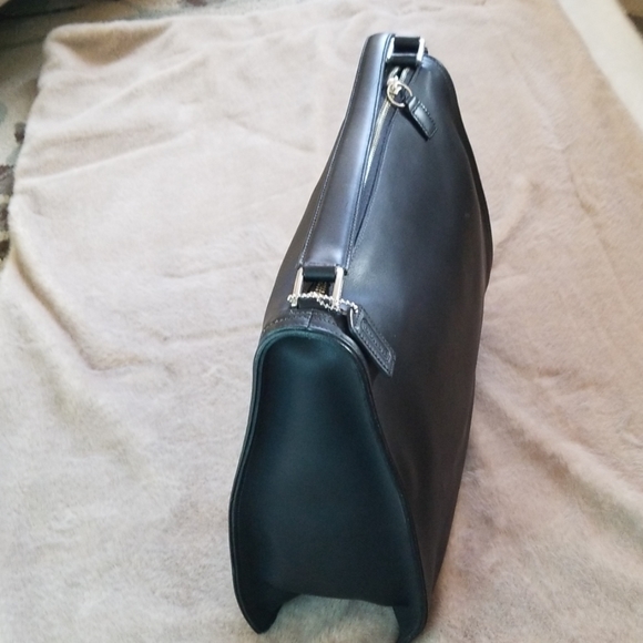 New large COACH black leather shoulder bag - Picture 2 of 6